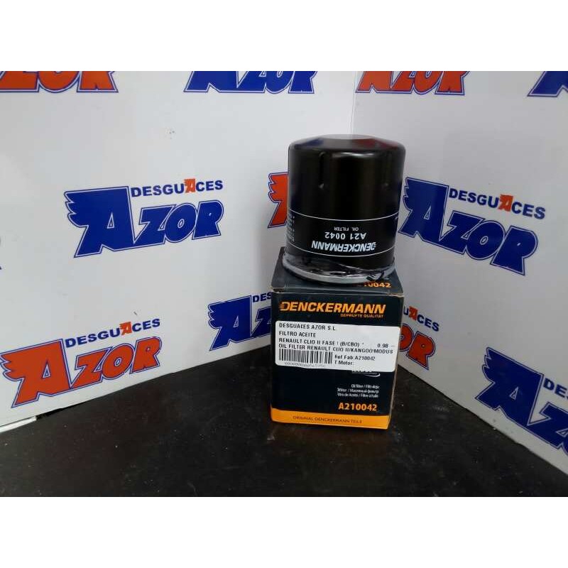 Recambio de filtro aceite para renault clio ii fase i (b/cbo) referencia OEM IAM A210042 OIL FILTER RENAULT CLIO II/KANGOO/MODUS
