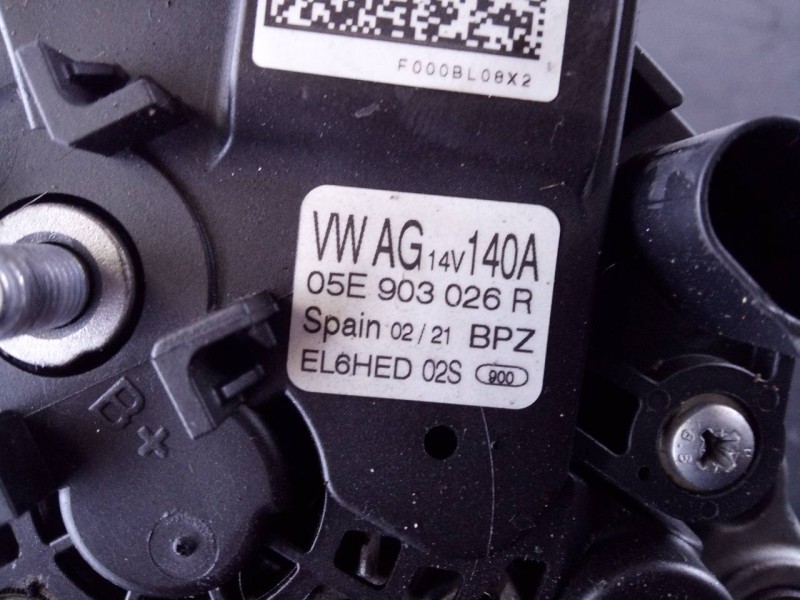 Recambio de alternador para volkswagen t-cross basis referencia OEM IAM 05E903026R  P3-B5-27-3
