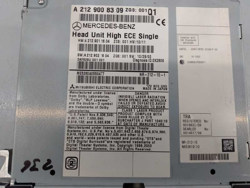 Recambio de sistema navegacion gps para mercedes-benz clase clk (w207) coupe 350 cdi blueefficiency (207.322) referencia OEM IAM