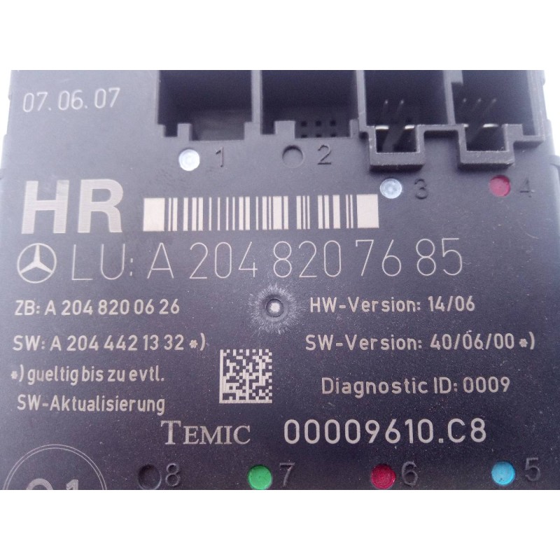 Recambio de modulo electronico para mercedes-benz clase c (w204) berlina c 280 (204.054) referencia OEM IAM A2048207685  E3-A1-1