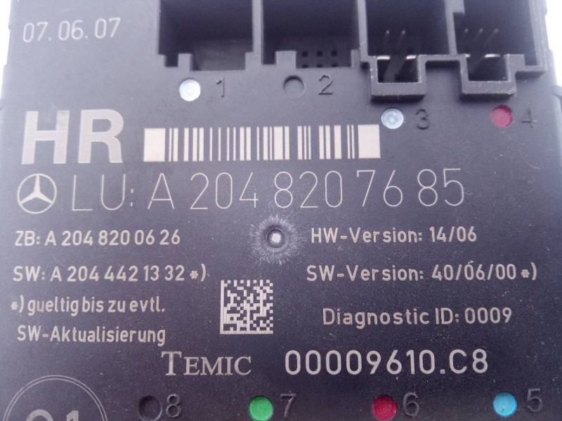 Recambio de modulo electronico para mercedes-benz clase c (w204) berlina c 280 (204.054) referencia OEM IAM A2048207685  E3-A1-1