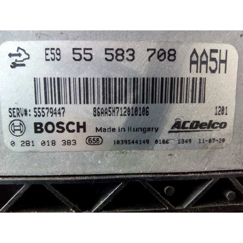 Recambio de centralita motor uce para chevrolet aveo sedán ltz referencia OEM IAM 55583708  E3-B5-3-3