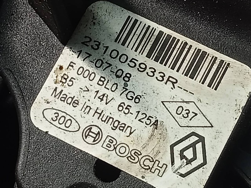 Recambio de alternador para dacia sandero ambiance referencia OEM IAM 231005933R  P3-A5-13-2