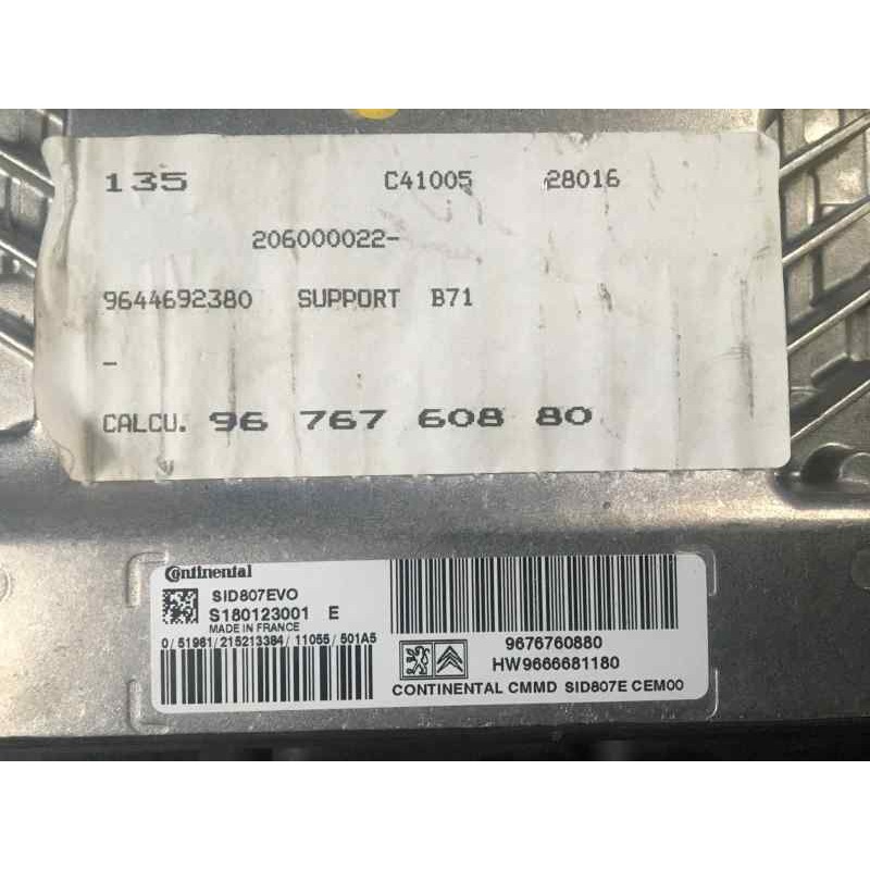 Recambio de centralita motor uce para citroën c4 lim. sport referencia OEM IAM 9676760880 9666681180 E3-B2-25-2