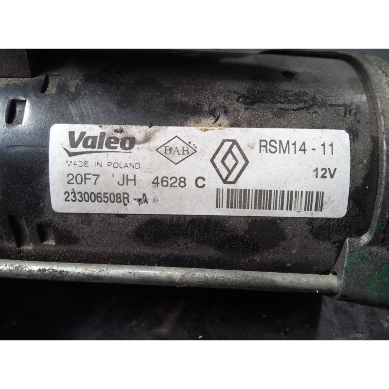 Recambio de motor arranque para dacia sandero ambiance referencia OEM IAM 233006508B 20F7JH4628C P3-B7-17-3