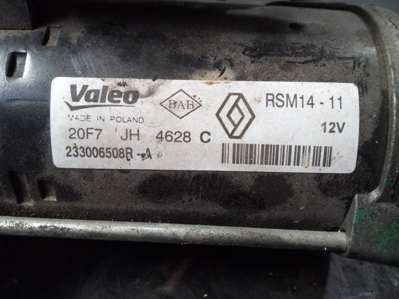 Recambio de motor arranque para dacia sandero ambiance referencia OEM IAM 233006508B 20F7JH4628C P3-B7-17-3