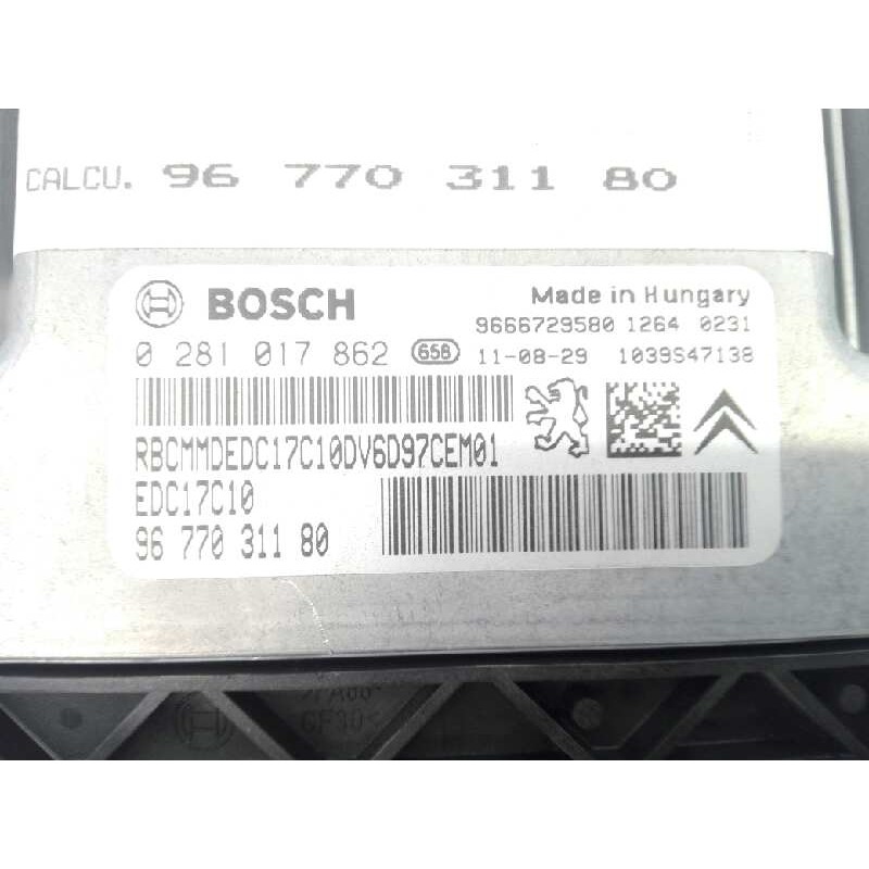 Recambio de centralita motor uce para citroën c4 lim. exclusive referencia OEM IAM 9677031180 0281017862 E3-B2-29-2