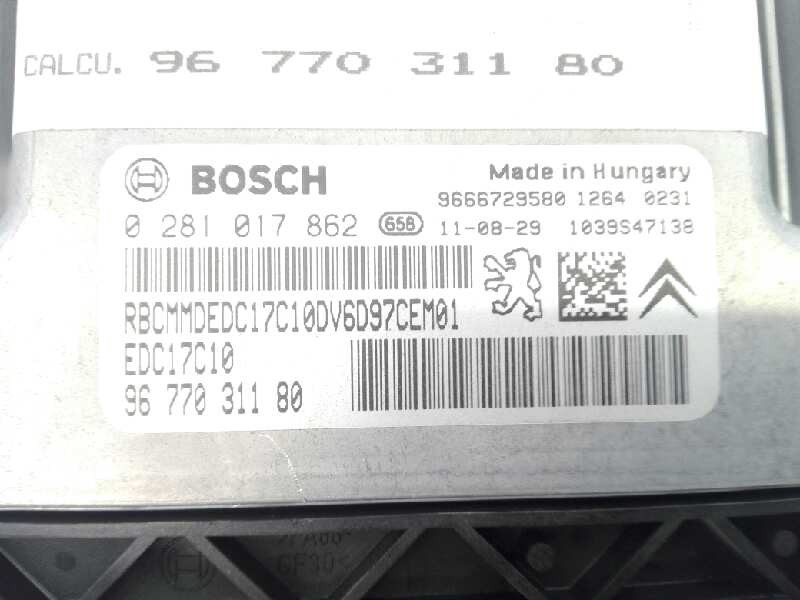 Recambio de centralita motor uce para citroën c4 lim. exclusive referencia OEM IAM 9677031180 0281017862 E3-B2-29-2
