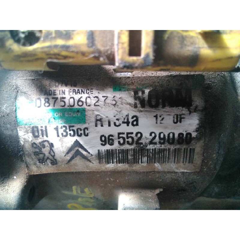Recambio de compresor aire acondicionado para citroën jumpy hdi 120 29 l1h1 furg. referencia OEM IAM 9655229080 0875602761 P3-A2