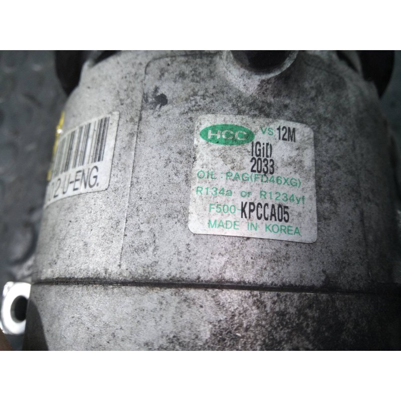 Recambio de compresor aire acondicionado para hyundai i20 city s referencia OEM IAM F500KPCCA05  P3-B2-13-1