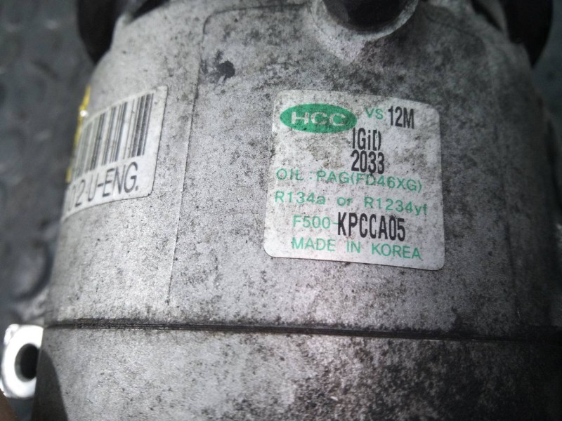Recambio de compresor aire acondicionado para hyundai i20 city s referencia OEM IAM F500KPCCA05  P3-B2-13-1