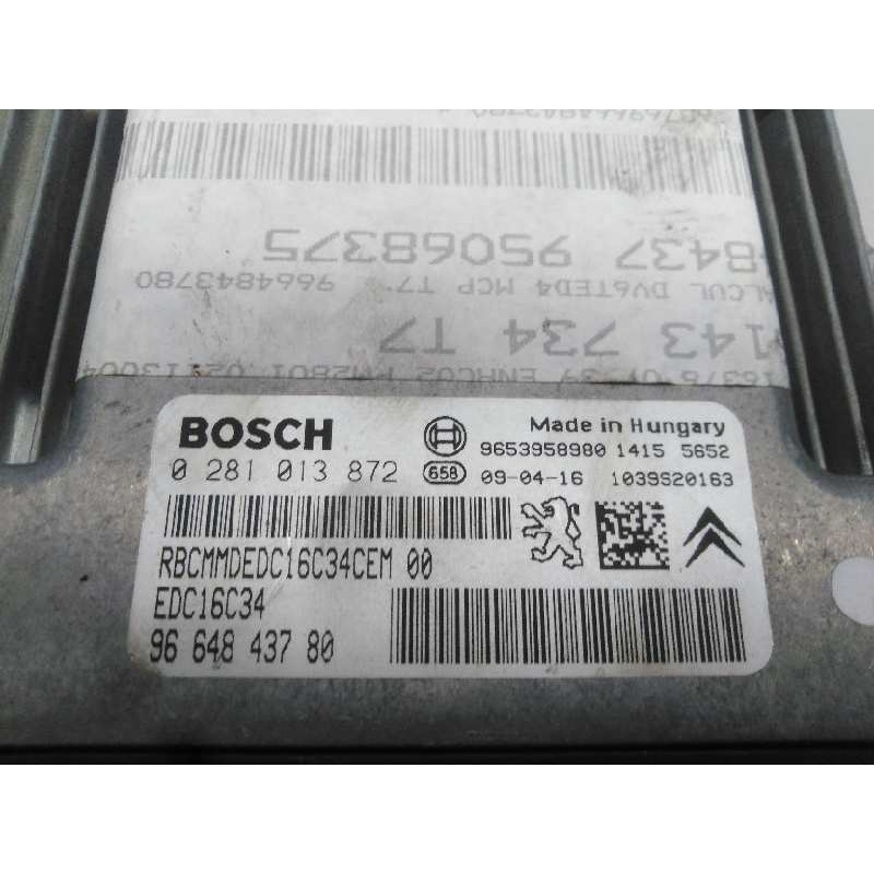 Recambio de centralita motor uce para peugeot 308 sw urban referencia OEM IAM 9664843780 281013872 E3-B2-44-3