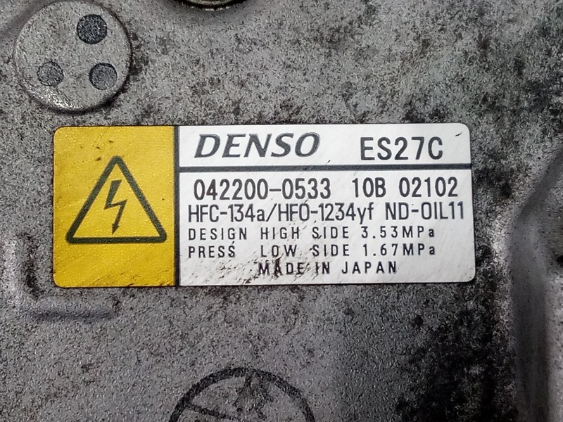 Recambio de compresor aire acondicionado para toyota rav 4 advance hybrid referencia OEM IAM 042200053310802102 ES1974100 P3-A3-