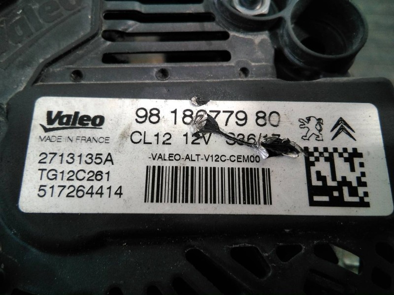 Recambio de alternador para peugeot 2008 (--.2013) style referencia OEM IAM 9818677980  P3-B6-5-2