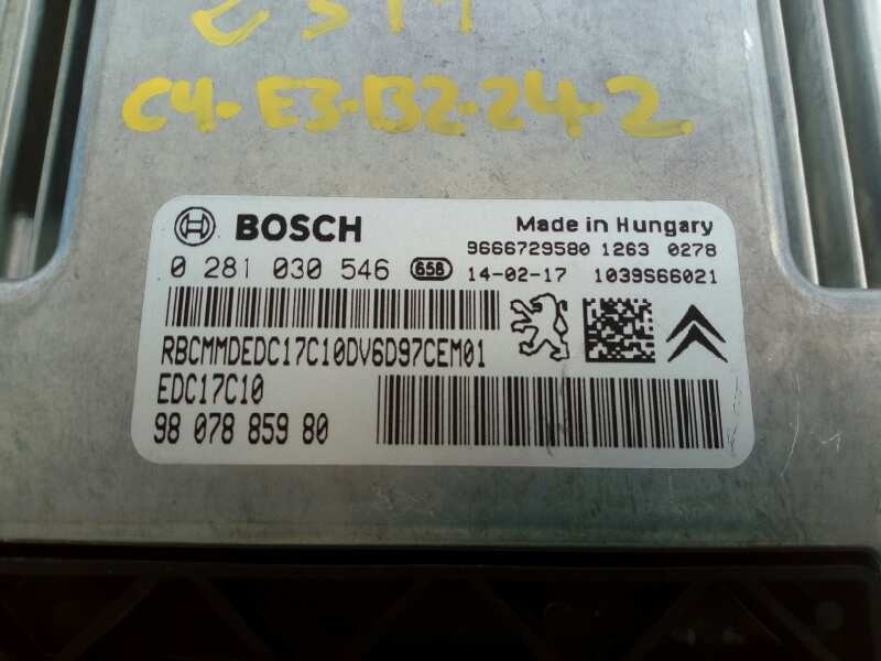 Recambio de centralita motor uce para citroën c4 lim. exclusive referencia OEM IAM 9807885980 0281030546 E3-B2-24-2