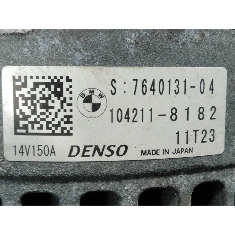 Recambio de alternador para bmw serie x1 (f48) sdrive18d referencia OEM IAM 764013104 1042118182 P3-A4-22-5