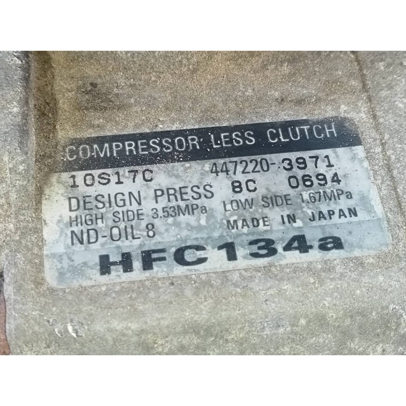 Recambio de compresor aire acondicionado para chrysler jeep cherokee (kj) 2.5 crd sport referencia OEM IAM 4472203971 8C0694 P3-