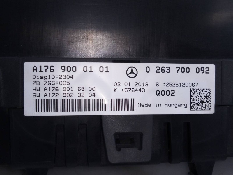Recambio de cuadro instrumentos para mercedes-benz clase a (w176) a 180 cdi blueefficiency (176.000) referencia OEM IAM A1769000
