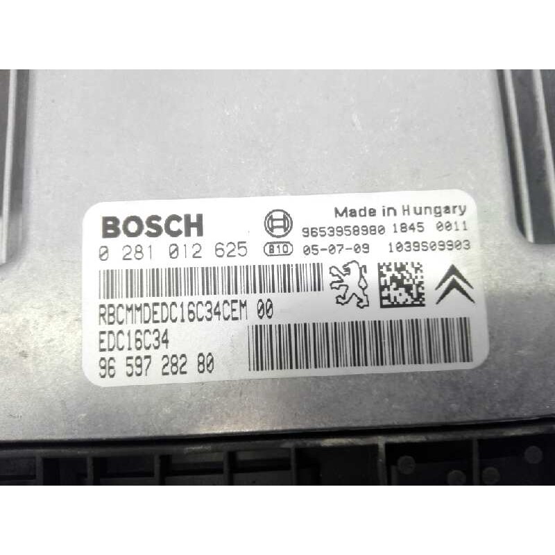 Recambio de centralita motor uce para peugeot 407 confort referencia OEM IAM 9659728280 0281012625 E3-B2-26-2