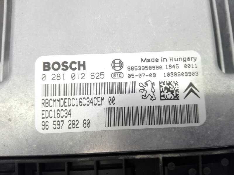 Recambio de centralita motor uce para peugeot 407 confort referencia OEM IAM 9659728280 0281012625 E3-B2-26-2