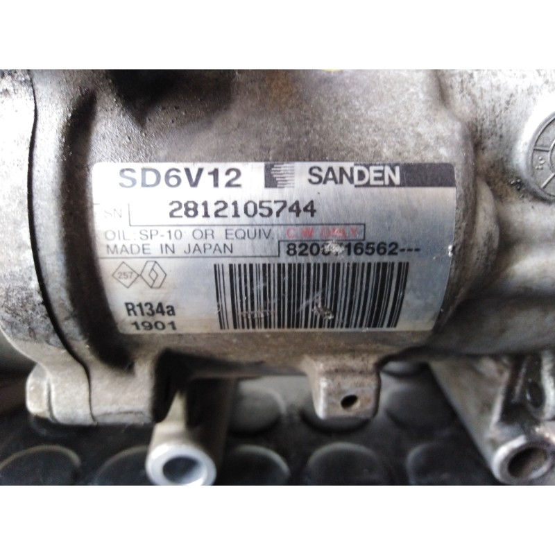 Recambio de compresor aire acondicionado para renault kangoo (f/kc0) alize referencia OEM IAM 8200716562 SD6V12 P3-A1-33-2