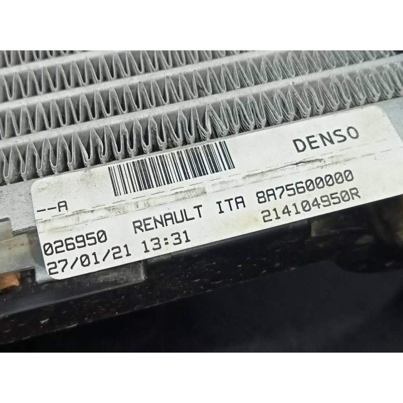 Recambio de radiador agua para renault zoe bose referencia OEM IAM 214104950R  P2-B6-9