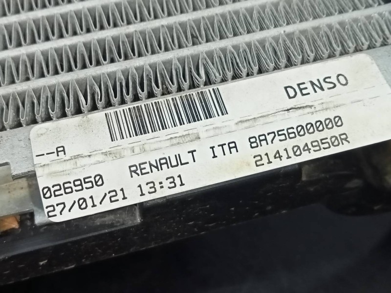 Recambio de radiador agua para renault zoe bose referencia OEM IAM 214104950R  P2-B6-9