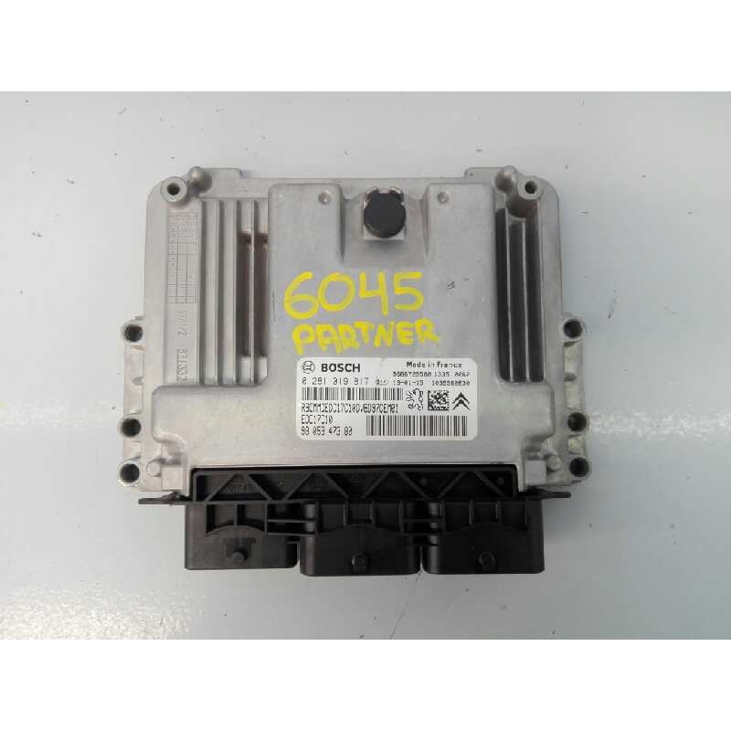Recambio de centralita motor uce para peugeot partner kasten doble cabina referencia OEM IAM 9805947380 0281019817 E3-B2-25-3