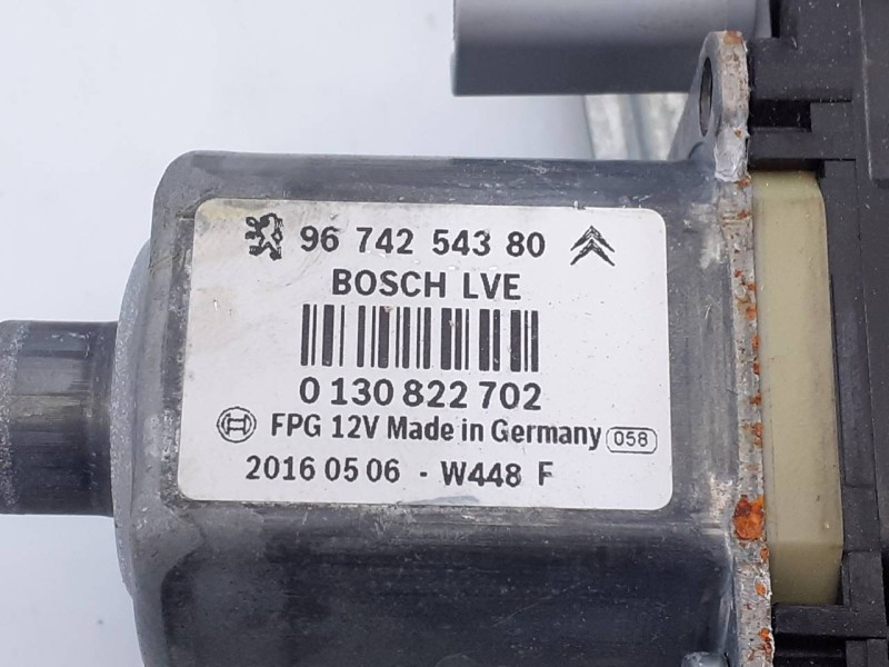 Recambio de elevalunas delantero derecho para peugeot 208 active referencia OEM IAM 9674254380  E1-A4-4-1