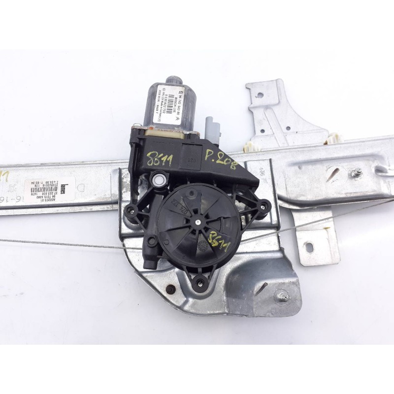 Recambio de elevalunas delantero derecho para peugeot 208 active referencia OEM IAM 9674254380  E1-A4-4-1