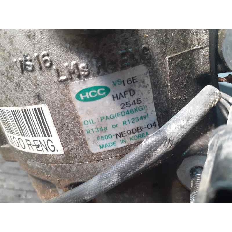 Recambio de compresor aire acondicionado para hyundai ix35 style awd referencia OEM IAM 977012Y050 F500NE9DB04 P3-A2-2-4