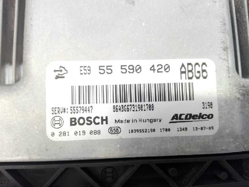 Recambio de centralita motor uce para opel astra j lim. sportive referencia OEM IAM 55590420 0281019088 E3-A5-17-4