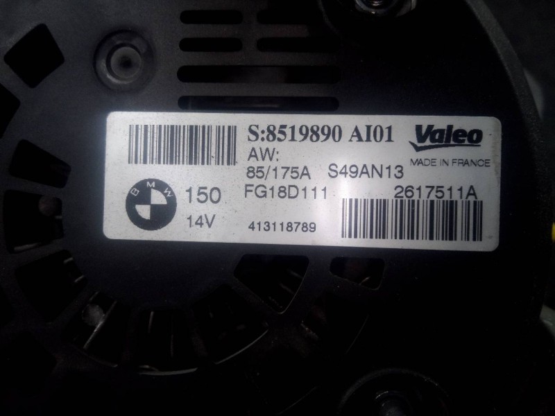 Recambio de alternador para bmw serie 4 coupe (f32) 420d referencia OEM IAM 8519890  P3-A5-9-3