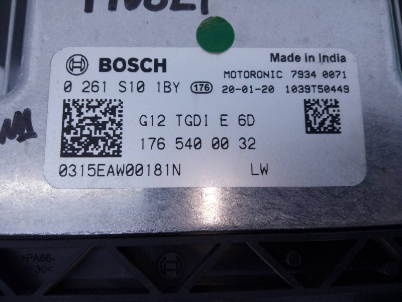 Recambio de centralita motor uce para ssangyong tivoli limited 4x2 referencia OEM IAM 1765400032 0261S101BY E3-A3-19-1
