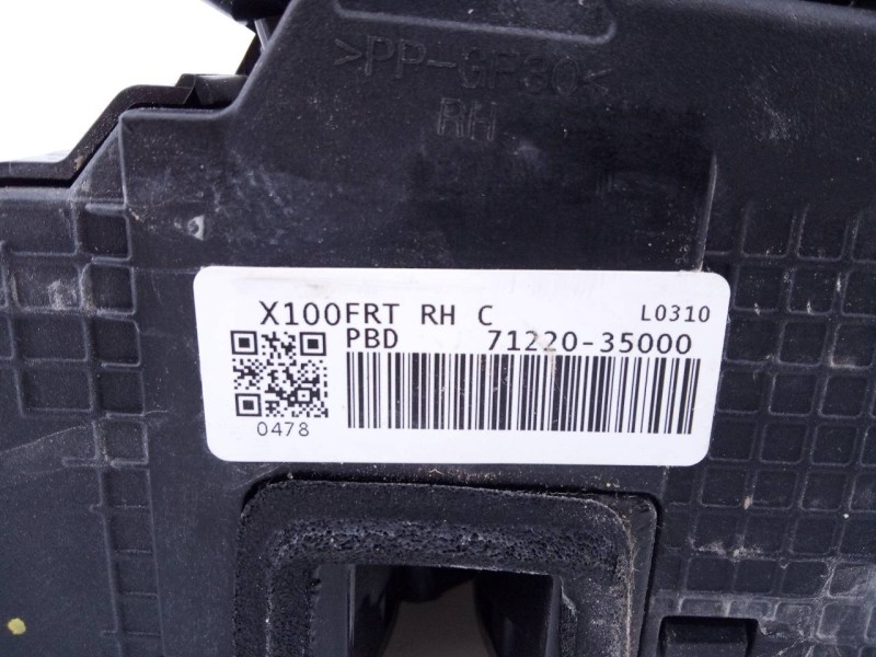 Recambio de cerradura puerta delantera derecha para ssangyong tivoli limited 4x2 referencia OEM IAM 7122035000  E1-A3-44-1
