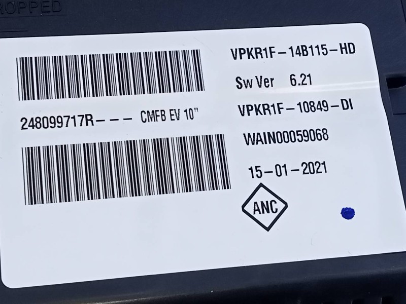 Recambio de cuadro instrumentos para renault zoe bose referencia OEM IAM 248099717R  E2-A1-42-1