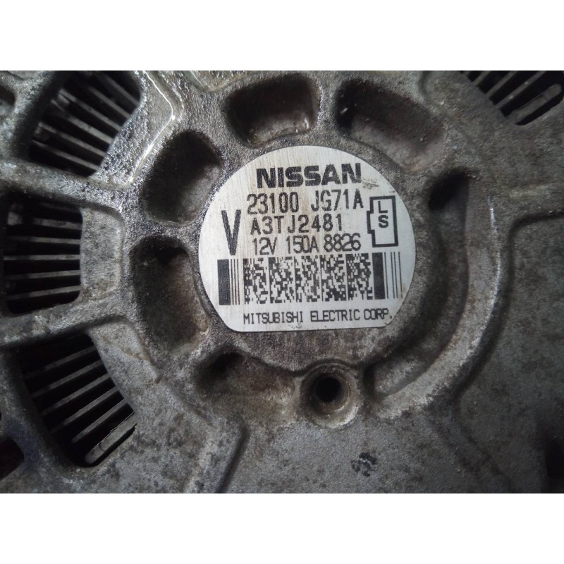 Recambio de alternador para nissan x-trail (t31) xe referencia OEM IAM 23100JG71A  P3-B8-28-1