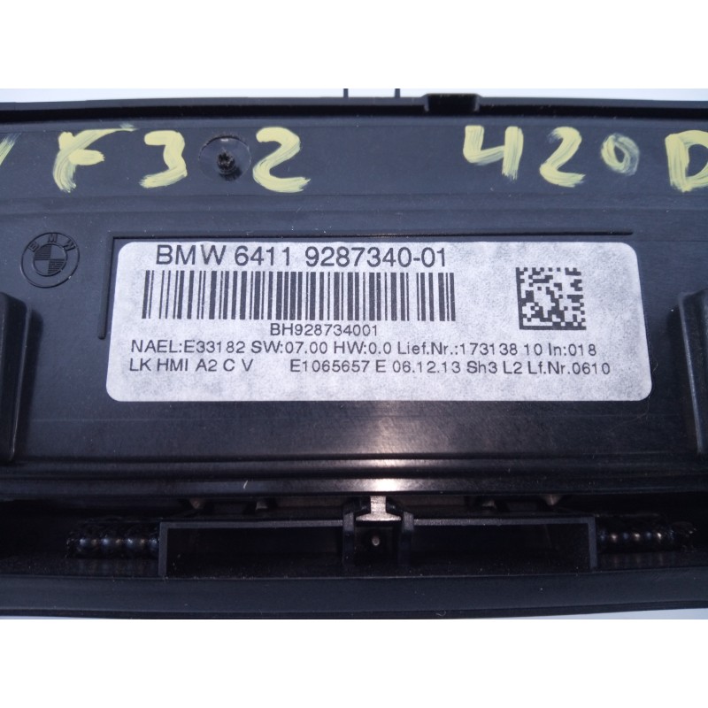 Recambio de mando climatizador para bmw serie 4 coupe (f32) 420d referencia OEM IAM 6411928734001  E3-A2-29-2