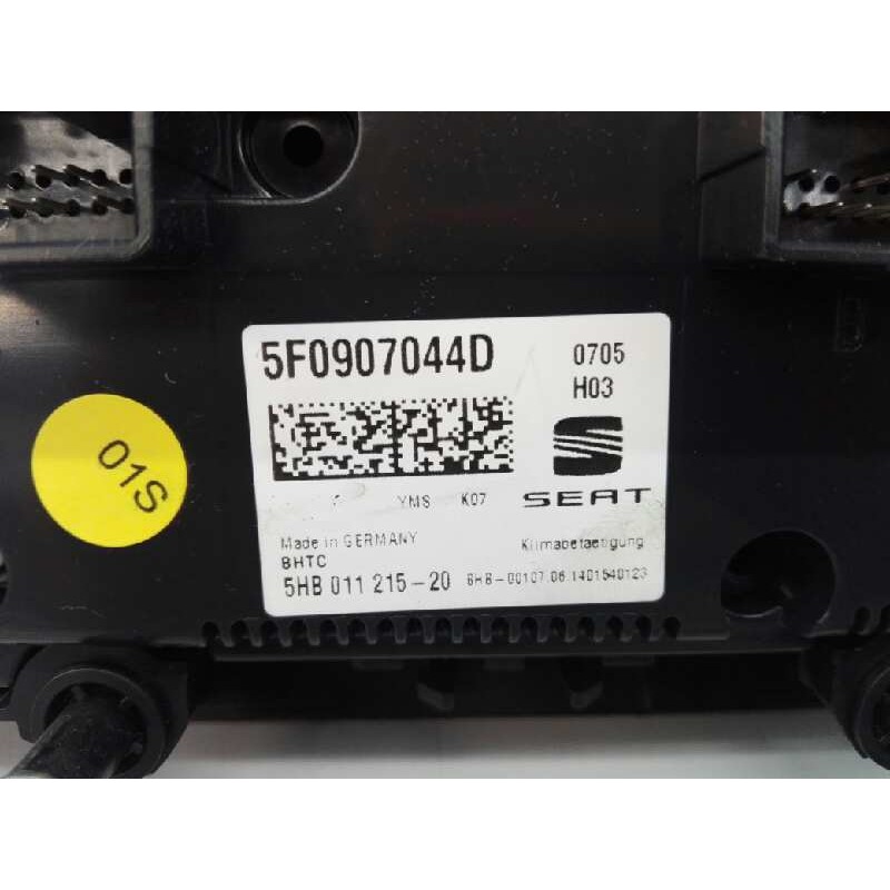 Recambio de mando climatizador para seat leon (5f1) reference referencia OEM IAM 5F0907044D 5HB01121520 E2-A1-4-6