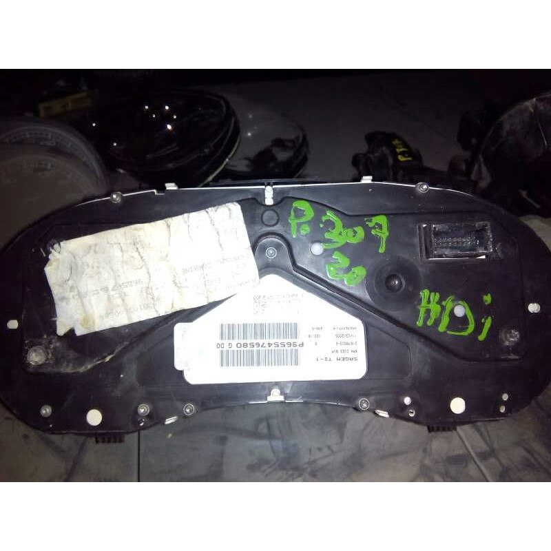 Recambio de cuadro instrumentos para peugeot 307 berlina (s2) referencia OEM IAM P9655476580  E1-A4-51-2