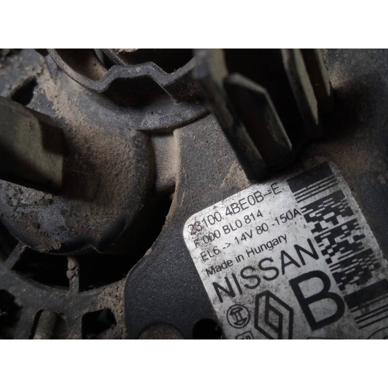Recambio de alternador para nissan qashqai (j11) acenta referencia OEM IAM 231004BE0B R000BL0814 P3-B4-17-2