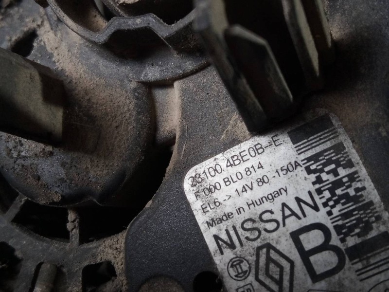 Recambio de alternador para nissan qashqai (j11) acenta referencia OEM IAM 231004BE0B R000BL0814 P3-B4-17-2