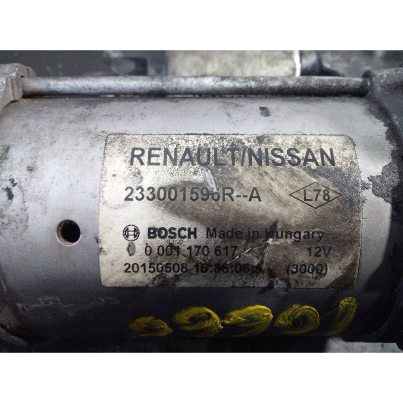 Recambio de motor arranque para nissan qashqai (j11) acenta referencia OEM IAM 233001596RA 0001170617 P3-A10-27-1
