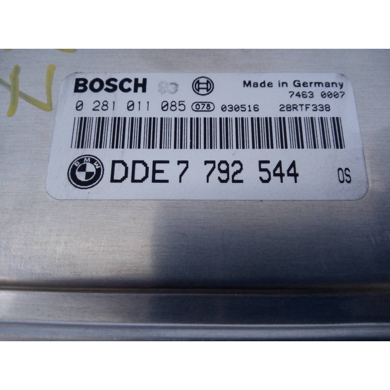 Recambio de centralita motor uce para bmw mini (r50,r53) one d referencia OEM IAM 0281011085 7792544 E3-A2-23-1