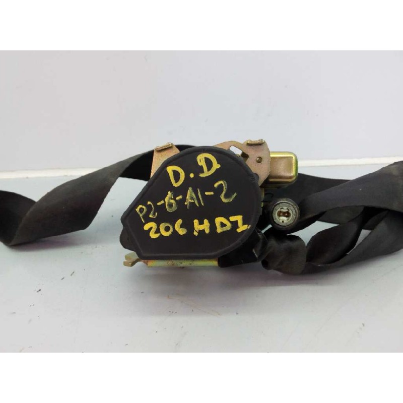 Recambio de cinturon seguridad delantero derecho para peugeot 206 berlina referencia OEM IAM 96468608XX  E1-A4-27-1