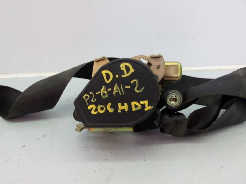 Recambio de cinturon seguridad delantero derecho para peugeot 206 berlina referencia OEM IAM 96468608XX  E1-A4-27-1