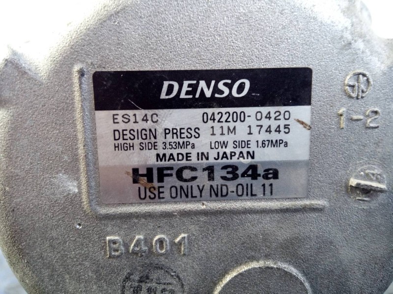 Recambio de compresor aire acondicionado para toyota auris hybrid advance referencia OEM IAM 0422000420 11M17445 P3-B3-22-1