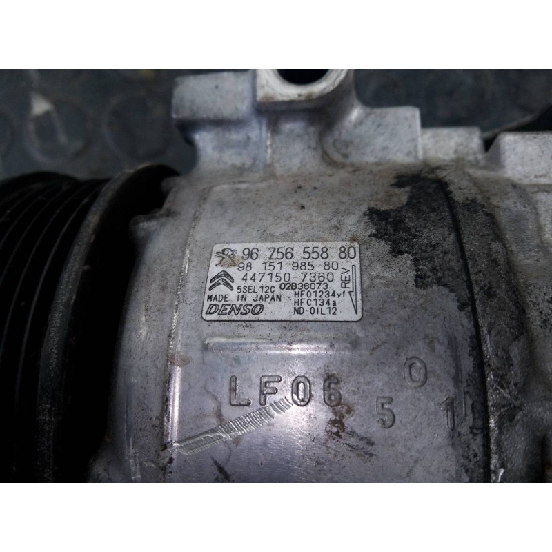 Recambio de compresor aire acondicionado para peugeot 5008 active referencia OEM IAM 9675855880  P3-B2-7-2