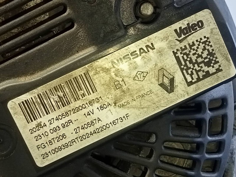 Recambio de alternador para dacia lodgy stepway referencia OEM IAM 231009392R 202442740587220016731 P3-B4-17-3