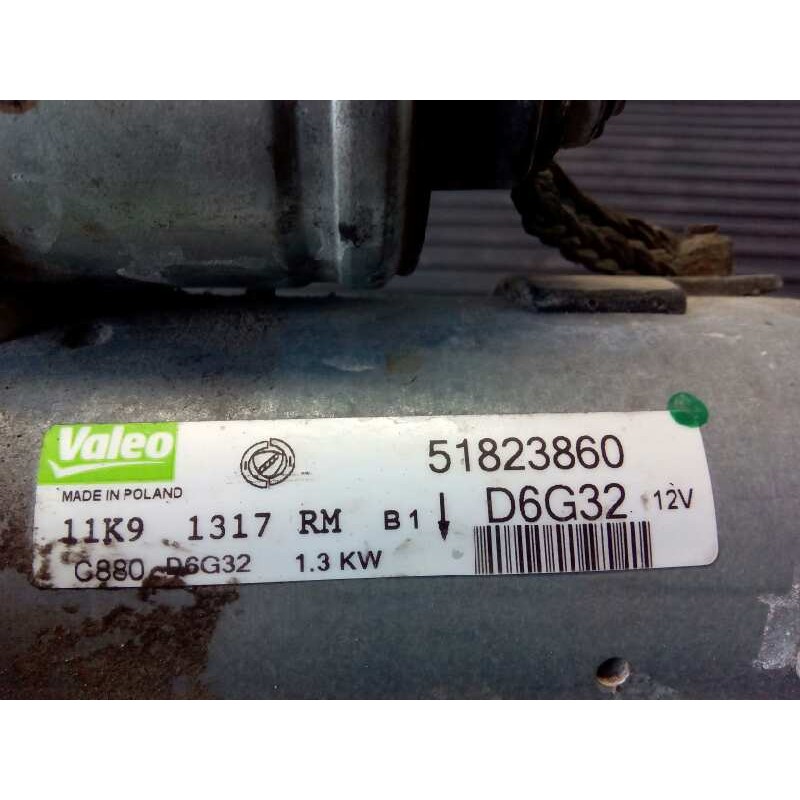 Recambio de motor arranque para opel corsa c 1.3 16v cdti cat (z 13 dt / ln9) referencia OEM IAM 51823860 D6G32 P3-A10-18-5